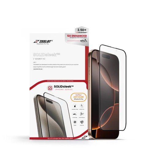Kính Cường Lực iPhone 16 Pro Zeelot SOLIDSLEEK 2.5D Anti-Glare	
